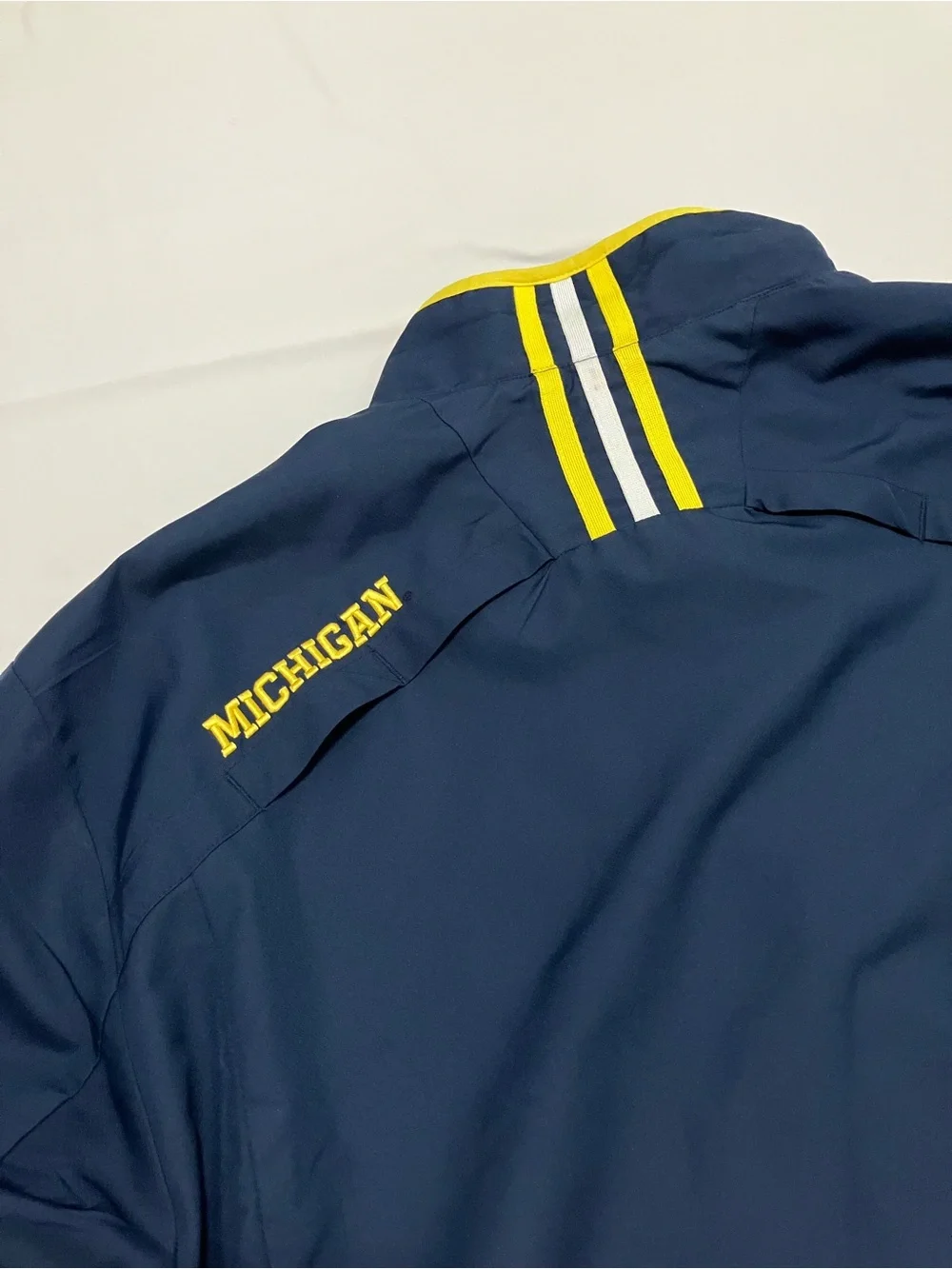 Adidas Michigan Wolverines Climaproof Quarter Zip Pullover Mens XL Navy Blue